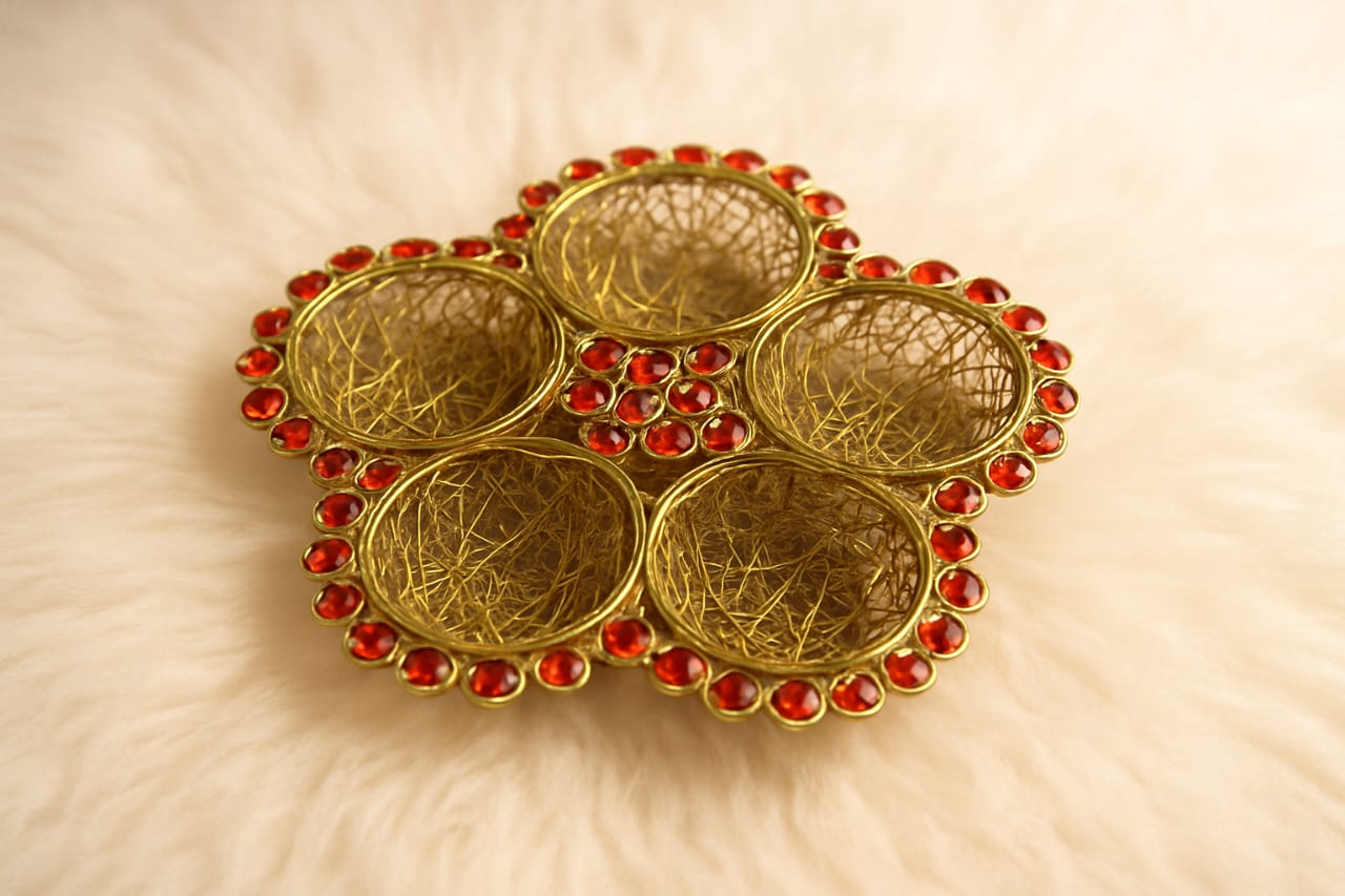 Decorative Dry Fruit & Sweet Tray for Festive Celebrations